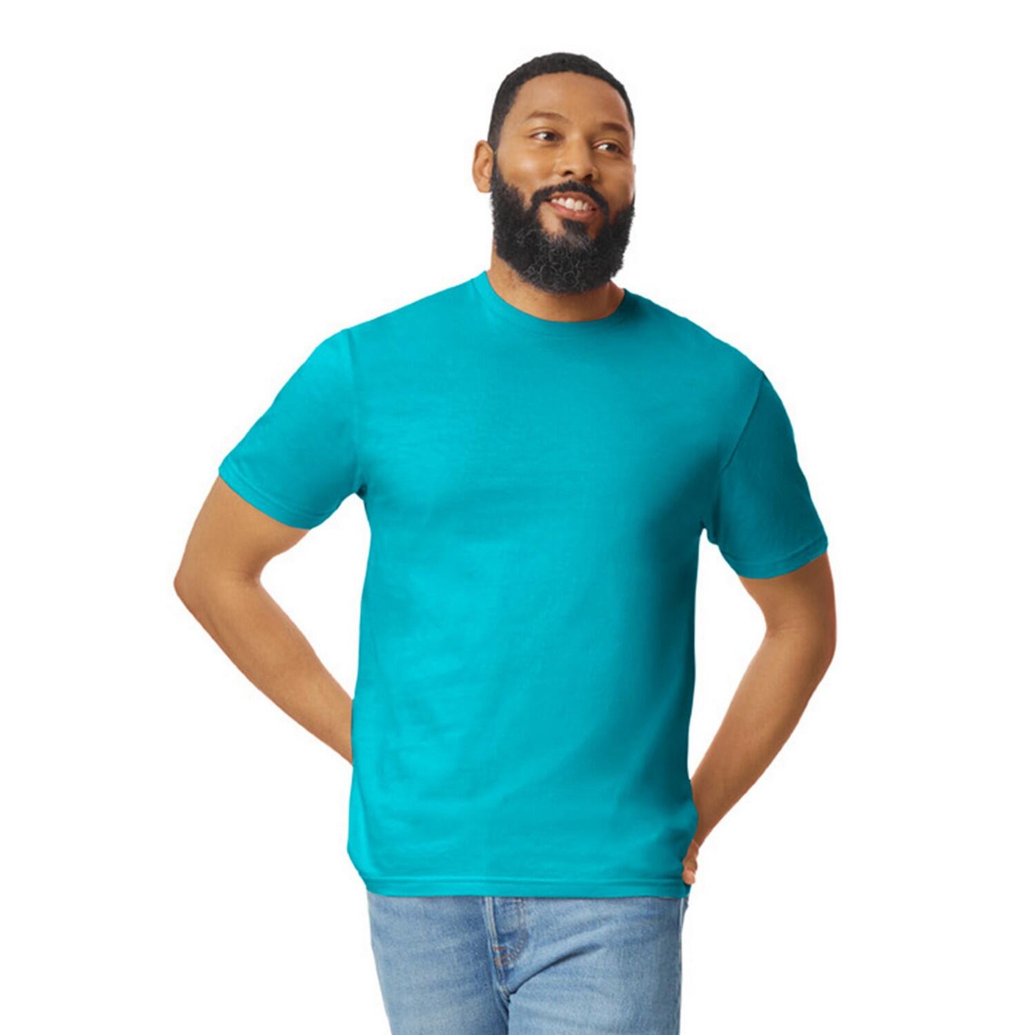 Tshirt Motif/style Uni SOFTSTYLE Adulte (Bleu Tropical) 3/3