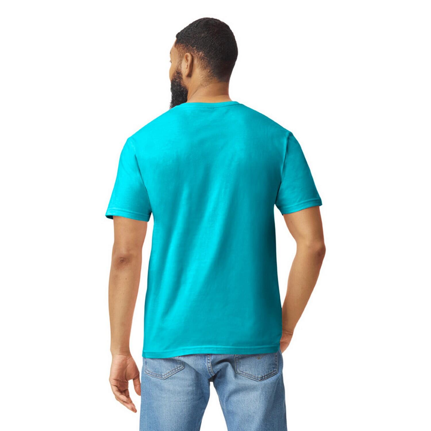 Tshirt Motif/style Uni SOFTSTYLE Adulte (Bleu Tropical) 2/3