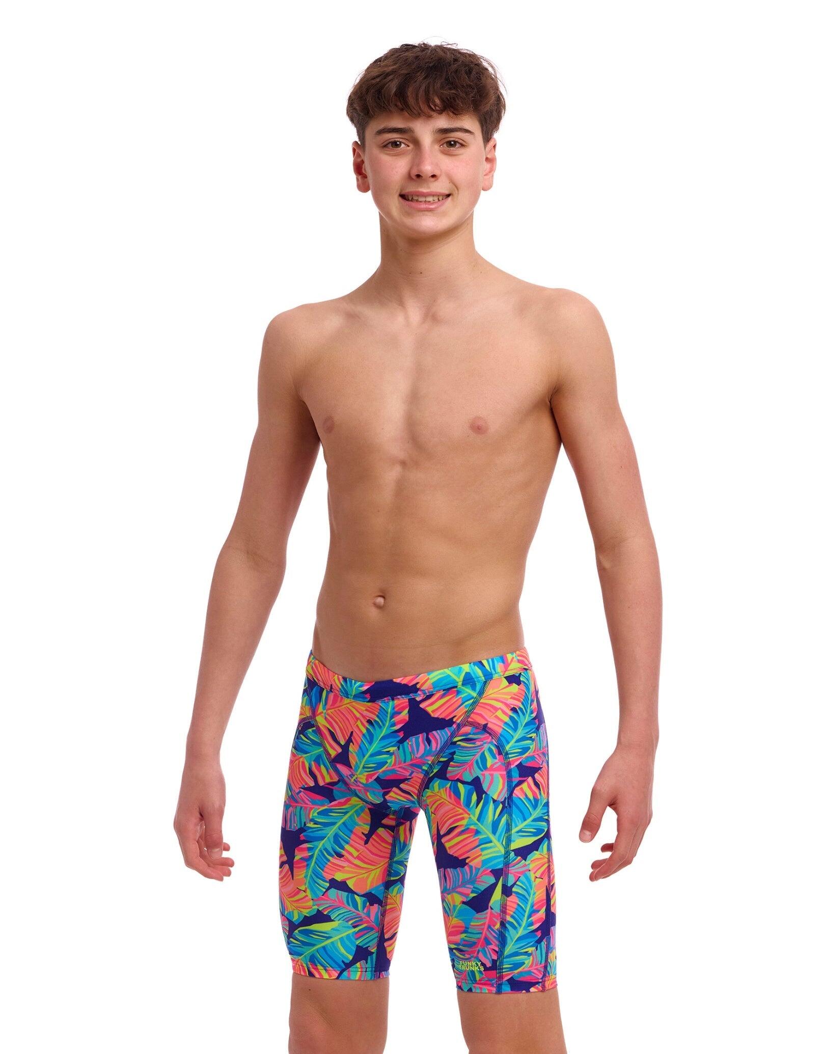 FUNKY TRUNKS Funky Trunks Boys Leaving Today Swim Training Jammer - Multi