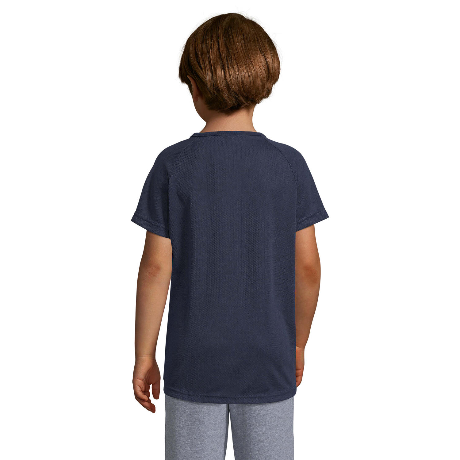 Maglietta Raglan Bambini SOLS Sporty Blu Scuro 2/3