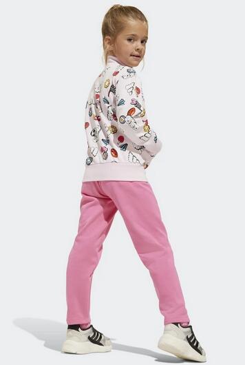 Tuta bambina adidas seasonal essentials - rosa 3/3