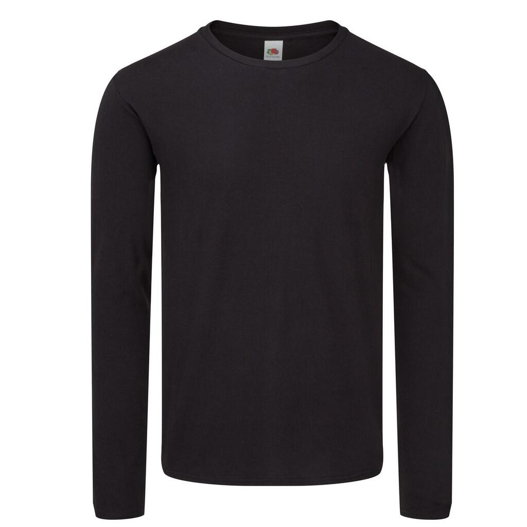 Unisex Adult Iconic LongSleeved TShirt (Black)