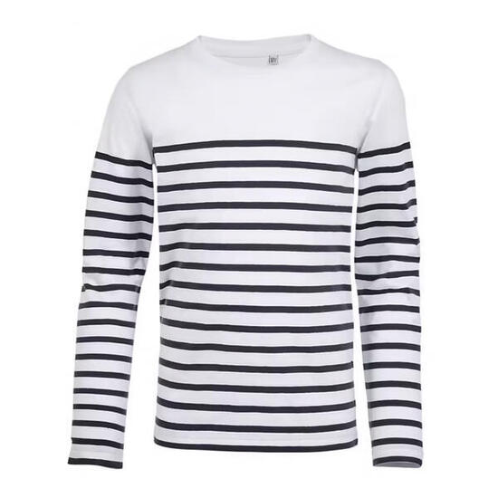 Tshirt MATELOT Enfant (Blanc / Bleu Marine)