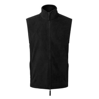 Heren artisan fleece gilet (zwart)