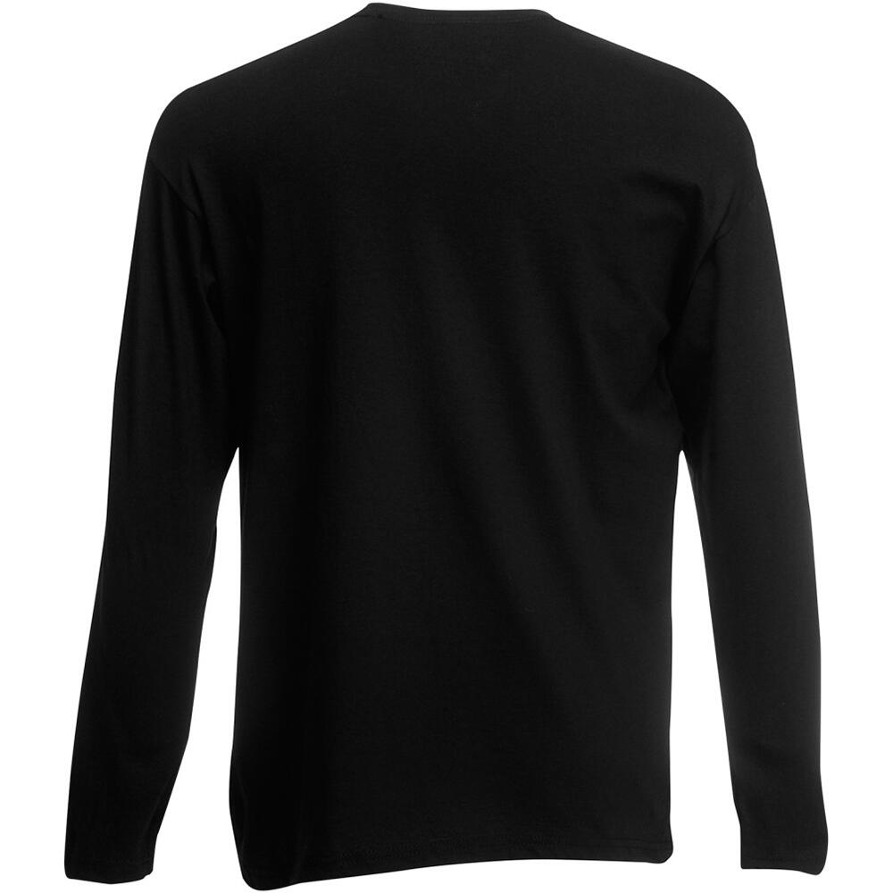 Value Langarm Freizeit TShirt Herren Schwarz 2/2