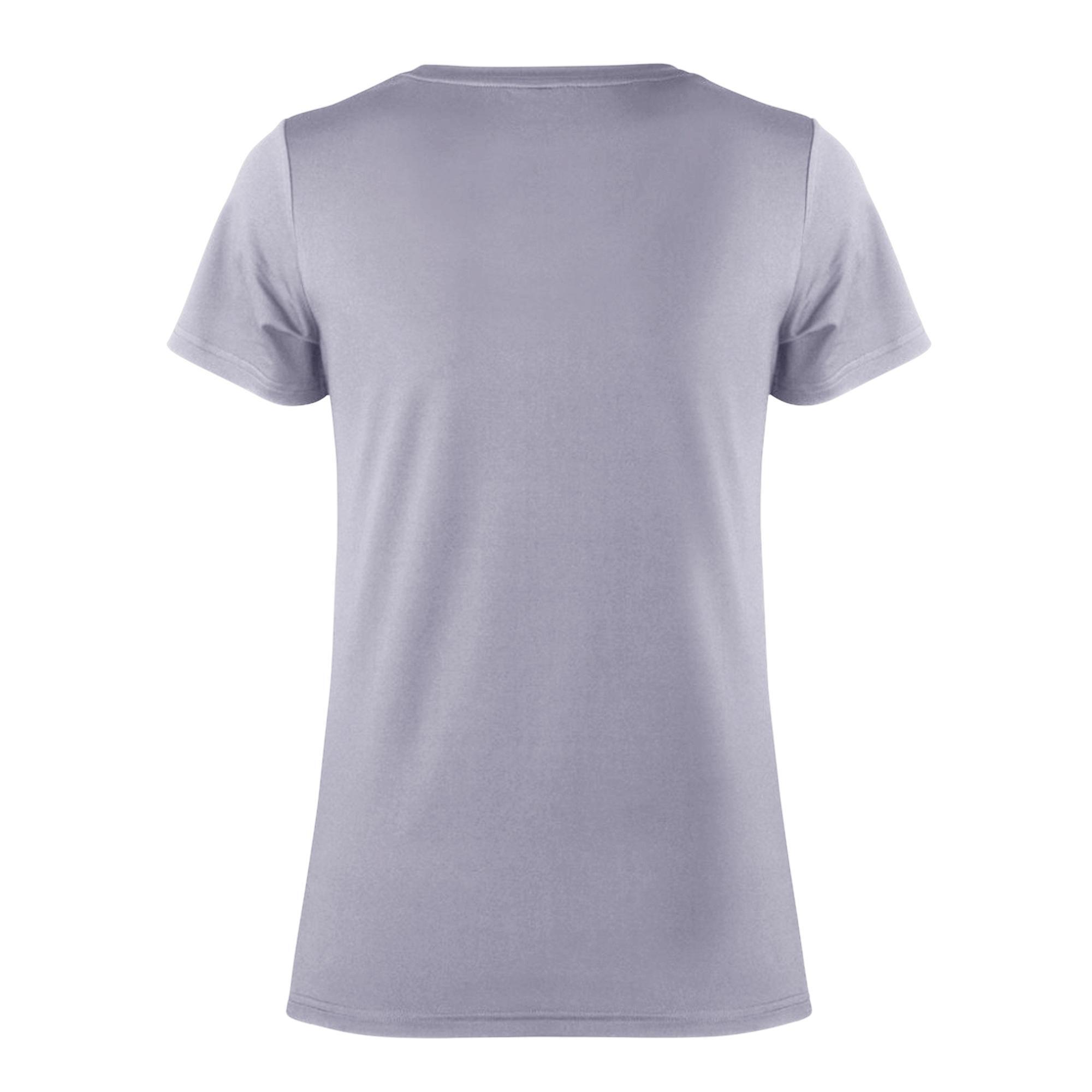 Camiseta de manga corta elástica de tacto suave modelo Softex para mujer Gris 2/2