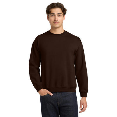Unisex adult sweatshirt met zware mouwenhals (paars)