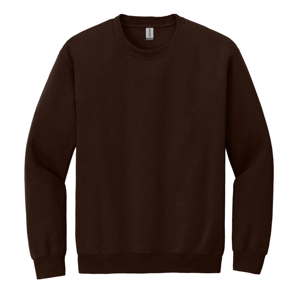 Unisex Adult Heavy Blend Crew Neck Sweatshirt (Dark Chocolate)
