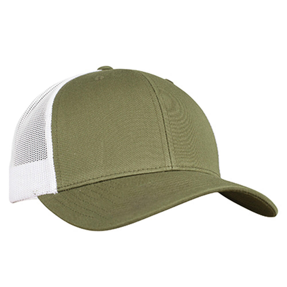 Trucker Cap Zweifarbig Damen und Herren Graubraun/Weiß 2/2