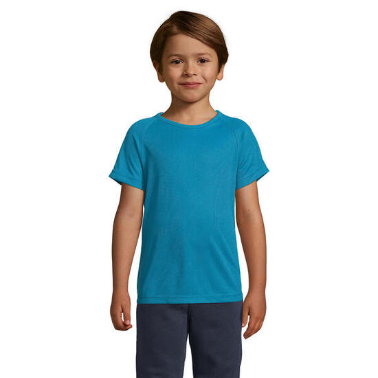 Tshirt SPORTY Enfant (Turquoise Pâle)