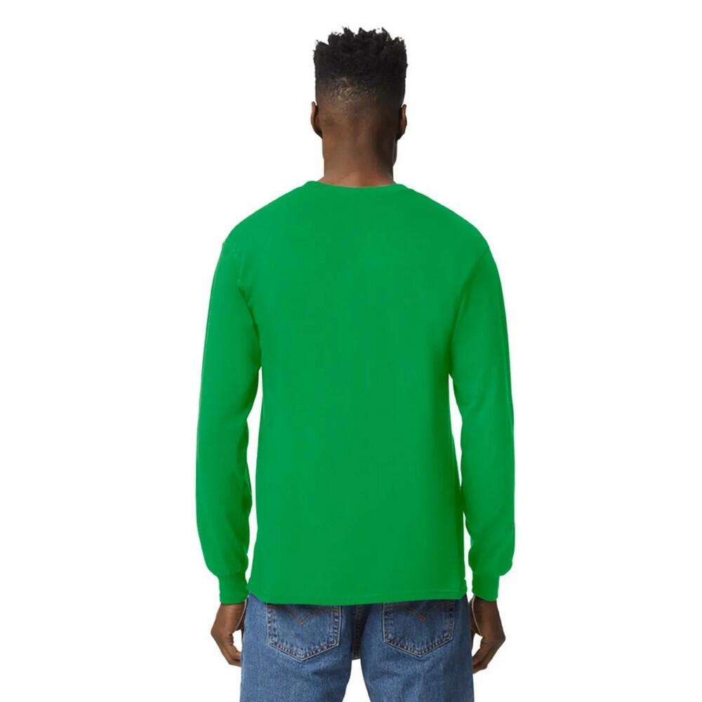 Camiseta de Algodón Ultra de Manga Larga para Adultos Unisex Verde Irlandés 2/2