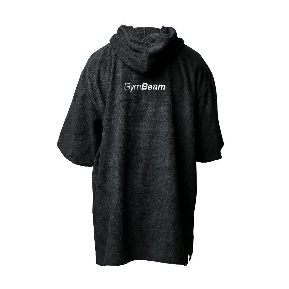 Accappatoio poncho in microfibra 100 cm nero Terry Towel 2/7