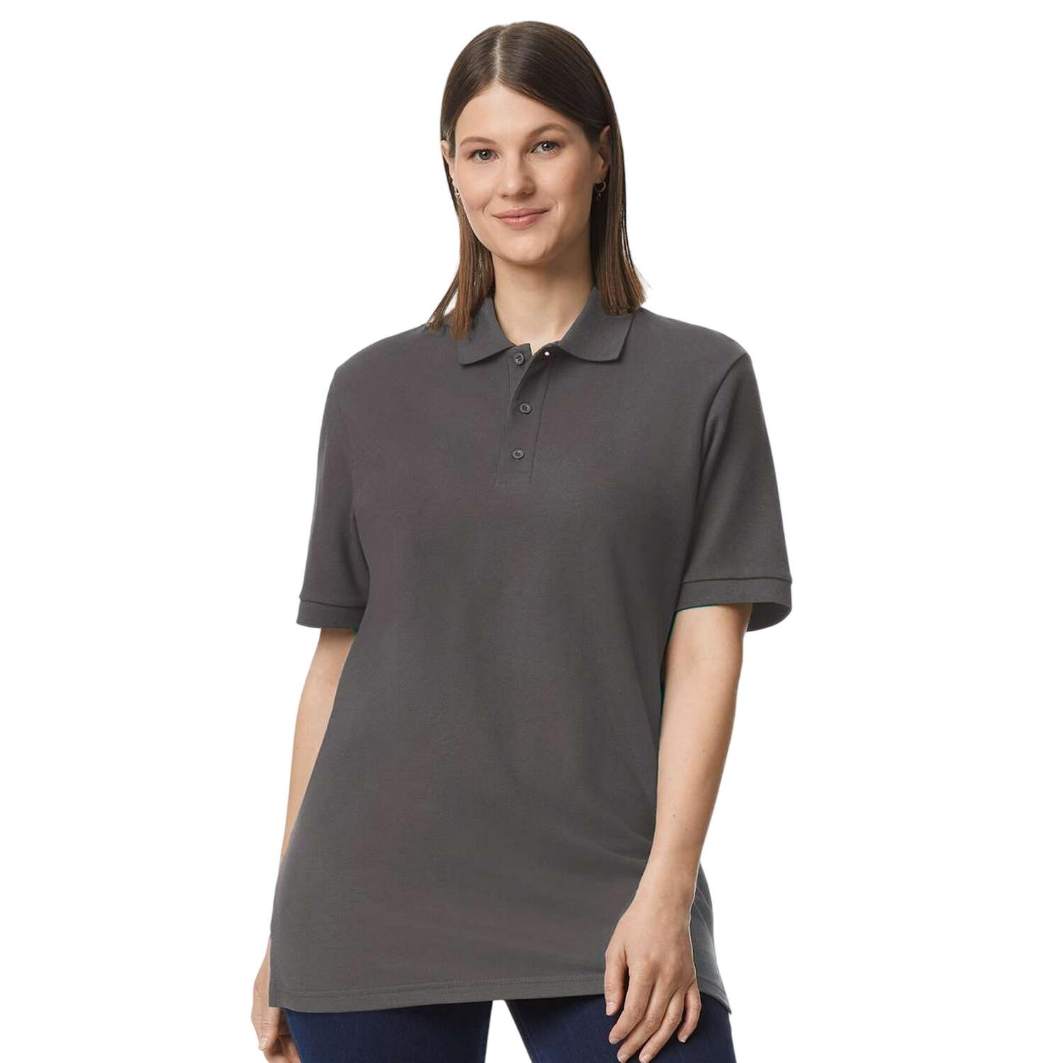 Camisola pólo unissexo adulto Hammer Piqué (Antracite) 4/4