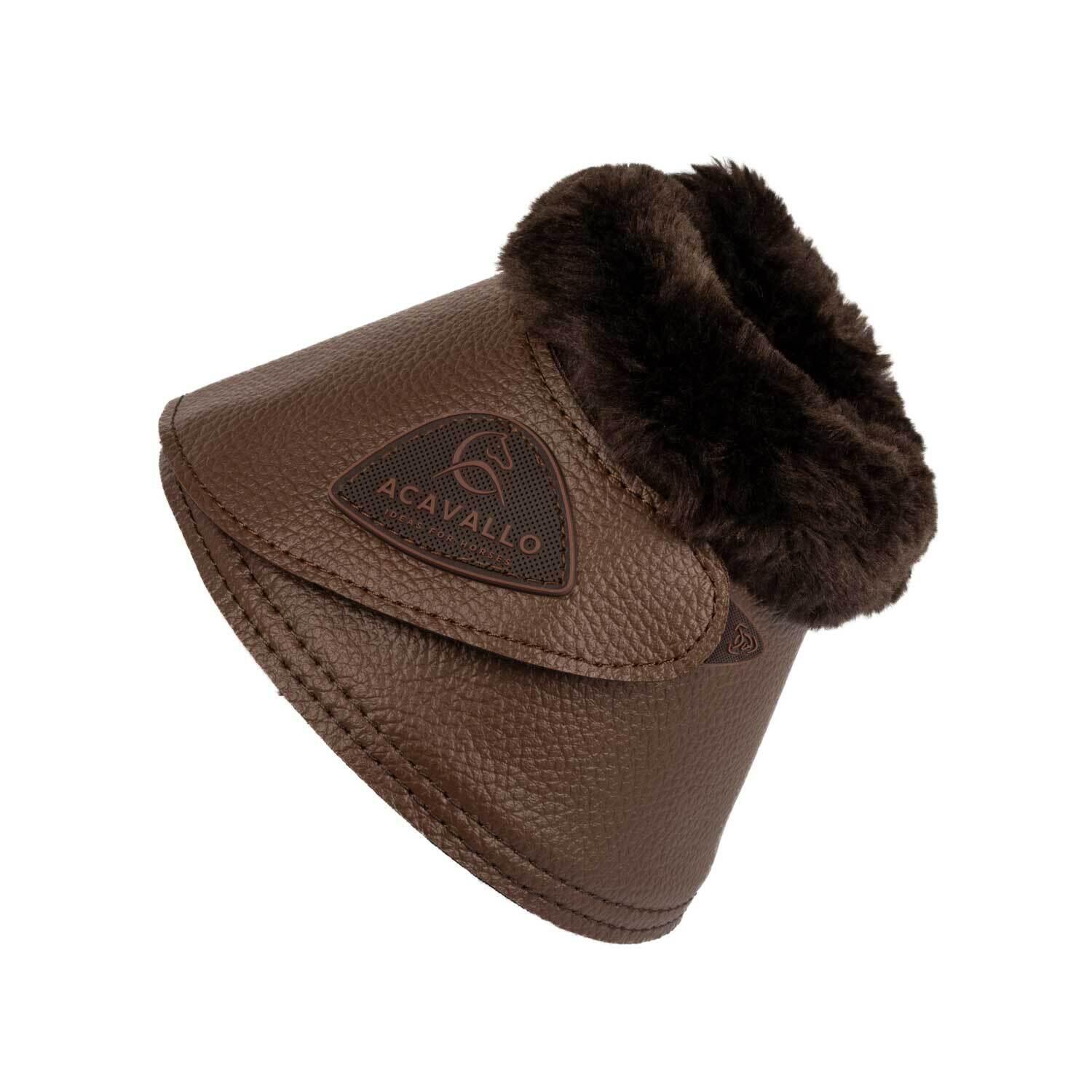 Paardenklokken met bont en klittenbandsluiting Acavallo 3/5