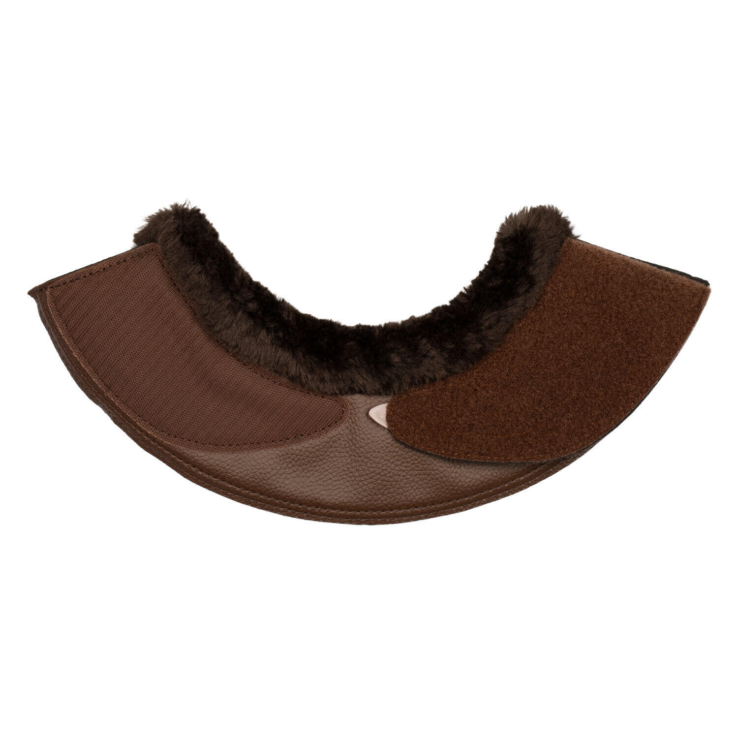 Paardenklokken met bont en klittenbandsluiting Acavallo 4/5
