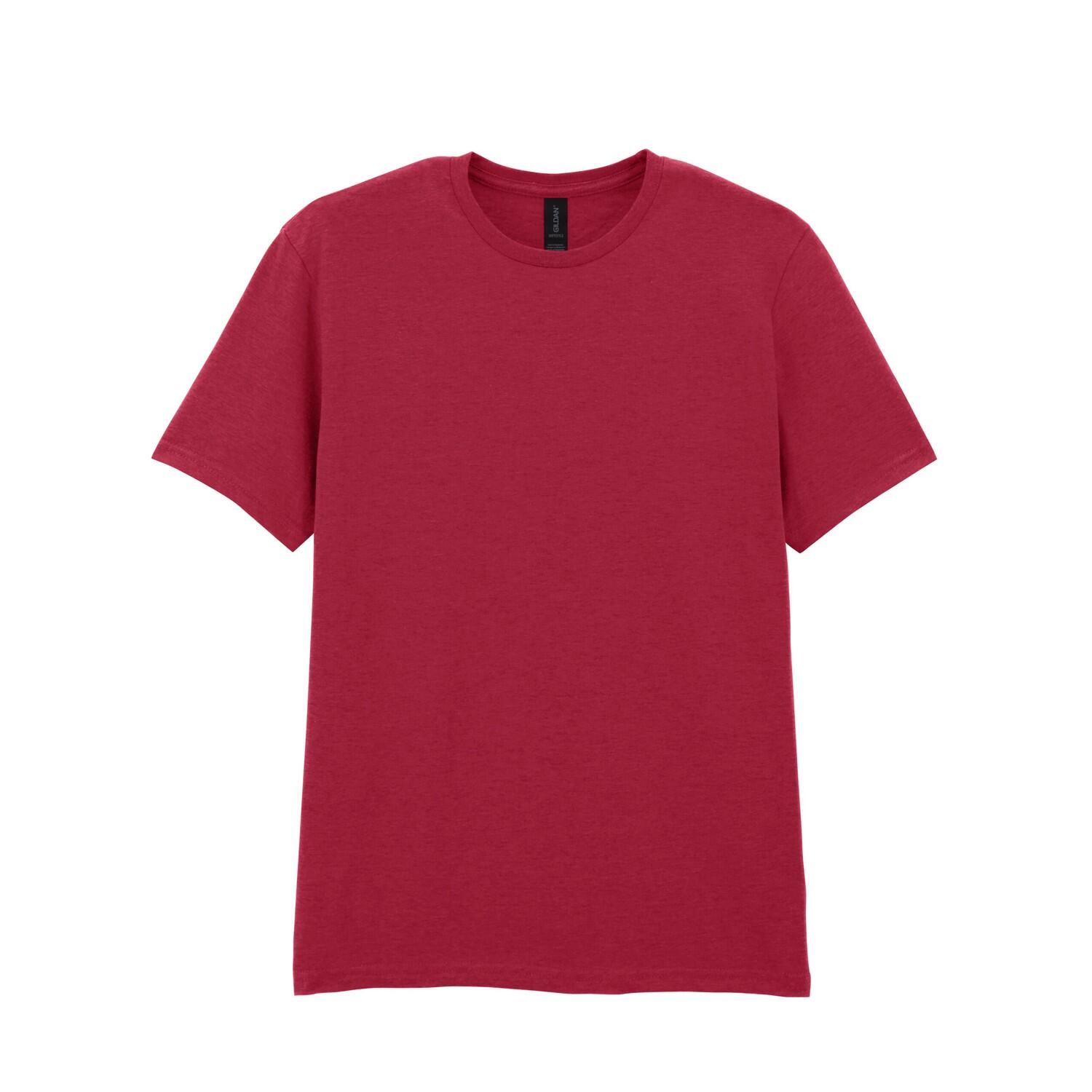 Gildan - Tshirt Motif/style Uni Softstyle Adulte (rouge Foncé) - T-shirt Manches Courtes - Bordeaux|rouge - 56 3xl - Decathlon