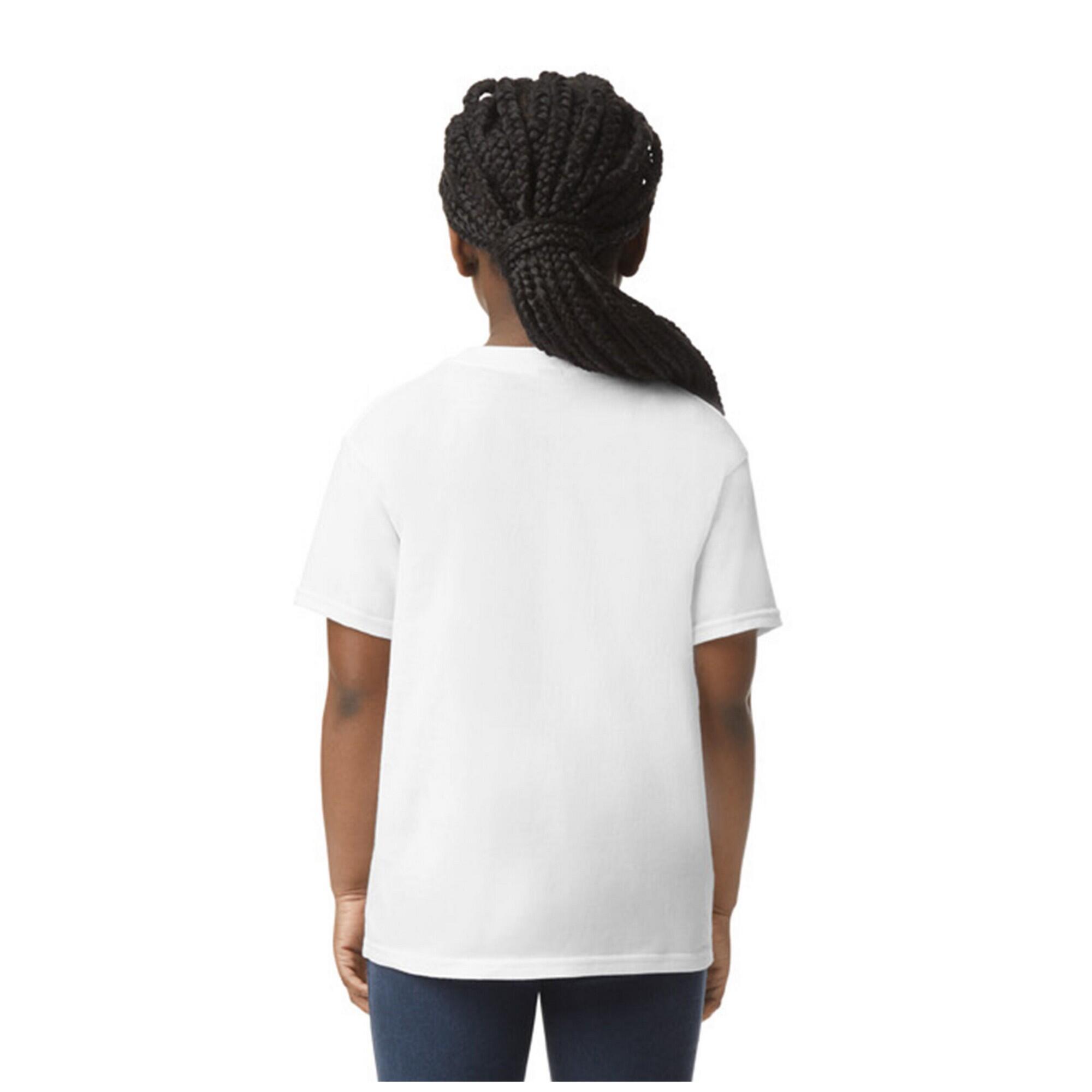 Camiseta de Algodón para Niños/Niñas Blanco 2/3