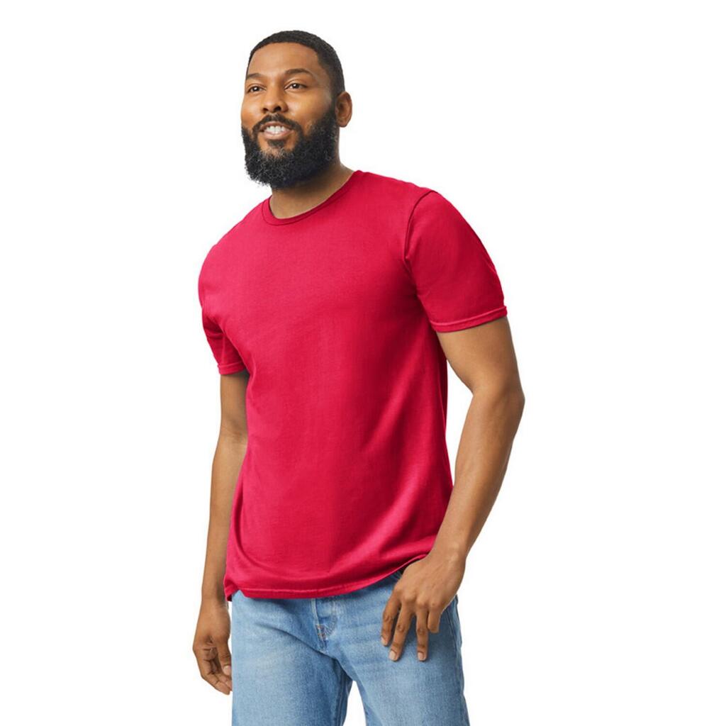 Unisex Adult Softstyle Plain Cotton TShirt (Red)