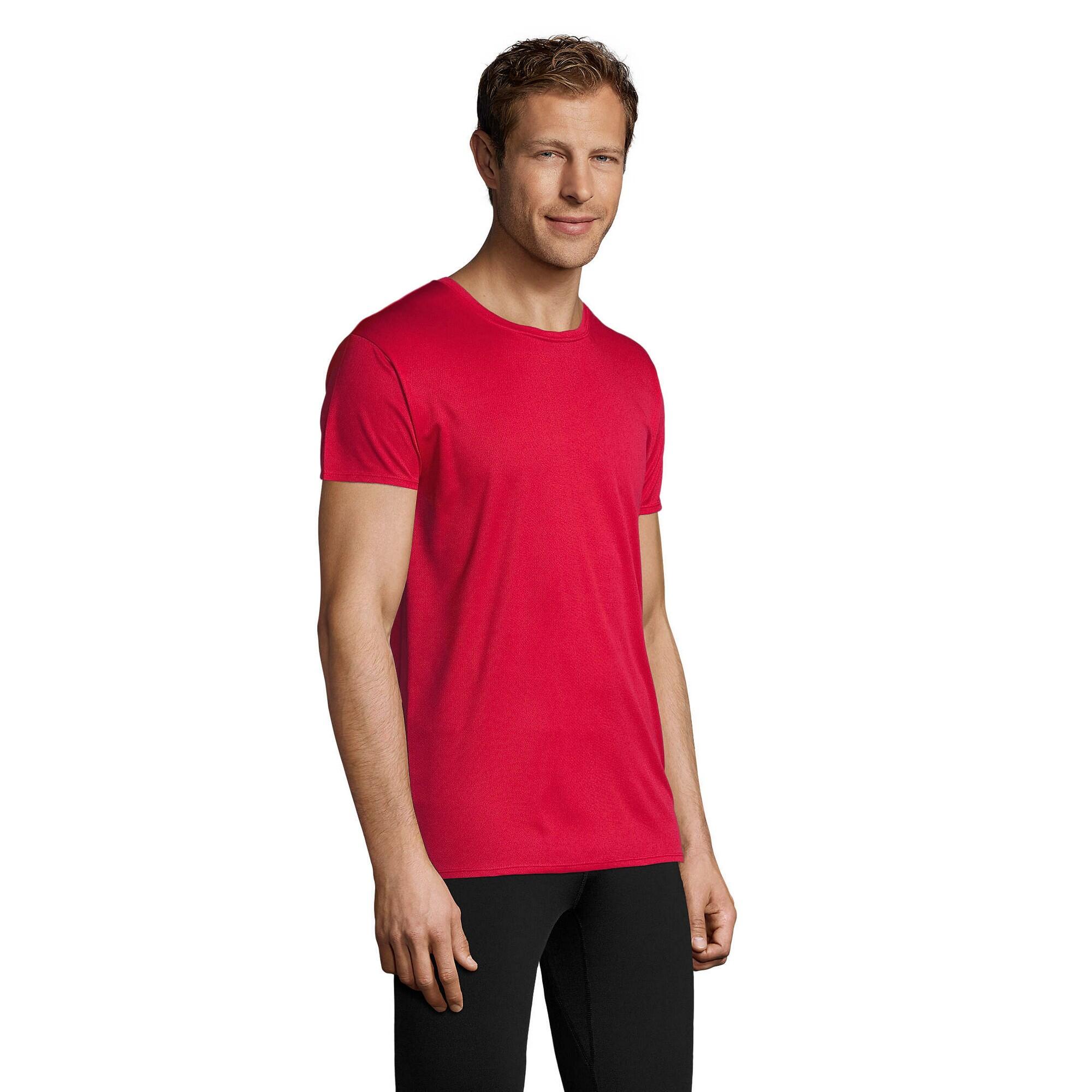 Maglietta Adulto Unisex SOLS Sprint Rosso 3/4