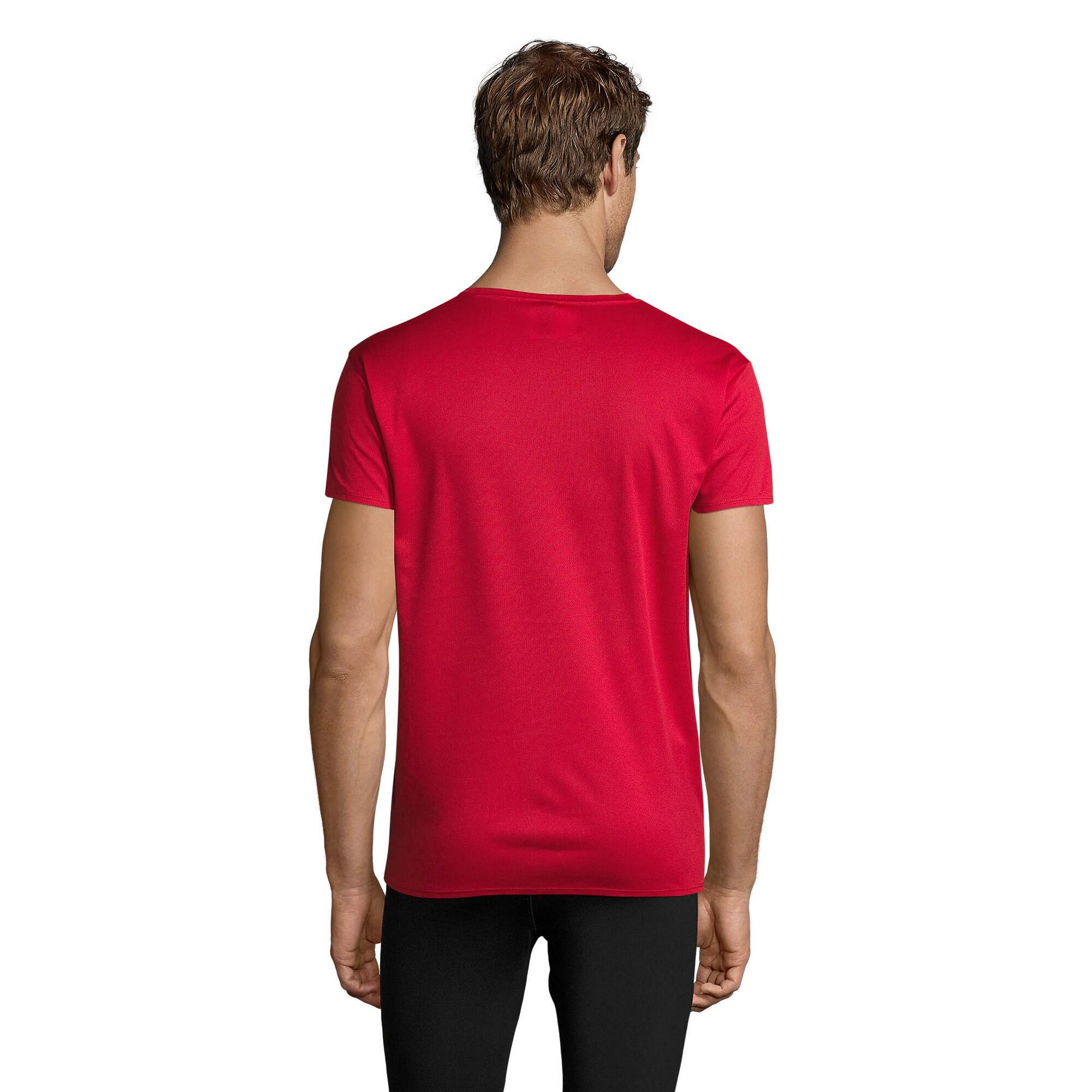 Maglietta Adulto Unisex SOLS Sprint Rosso 2/4