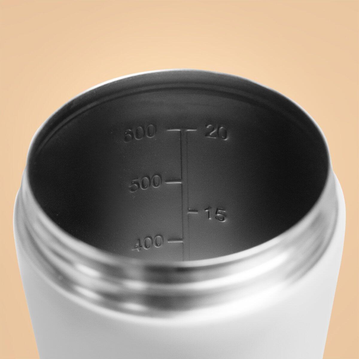 Stalowy shaker 650 ml White BeastPink 3/4