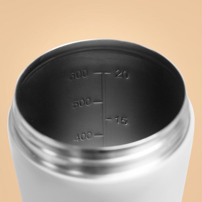 Stalowy shaker 650 ml White BeastPink