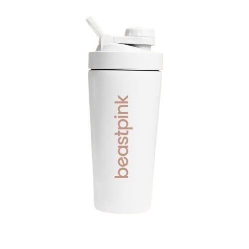 Stalowy shaker 650 ml White BeastPink