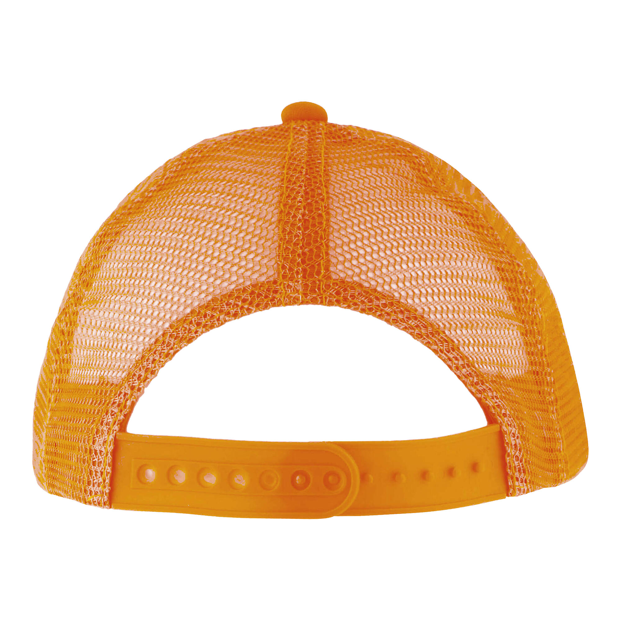 Kinder/Kids Bubbel Baseballpet (Wit/neon-oranje) 2/4