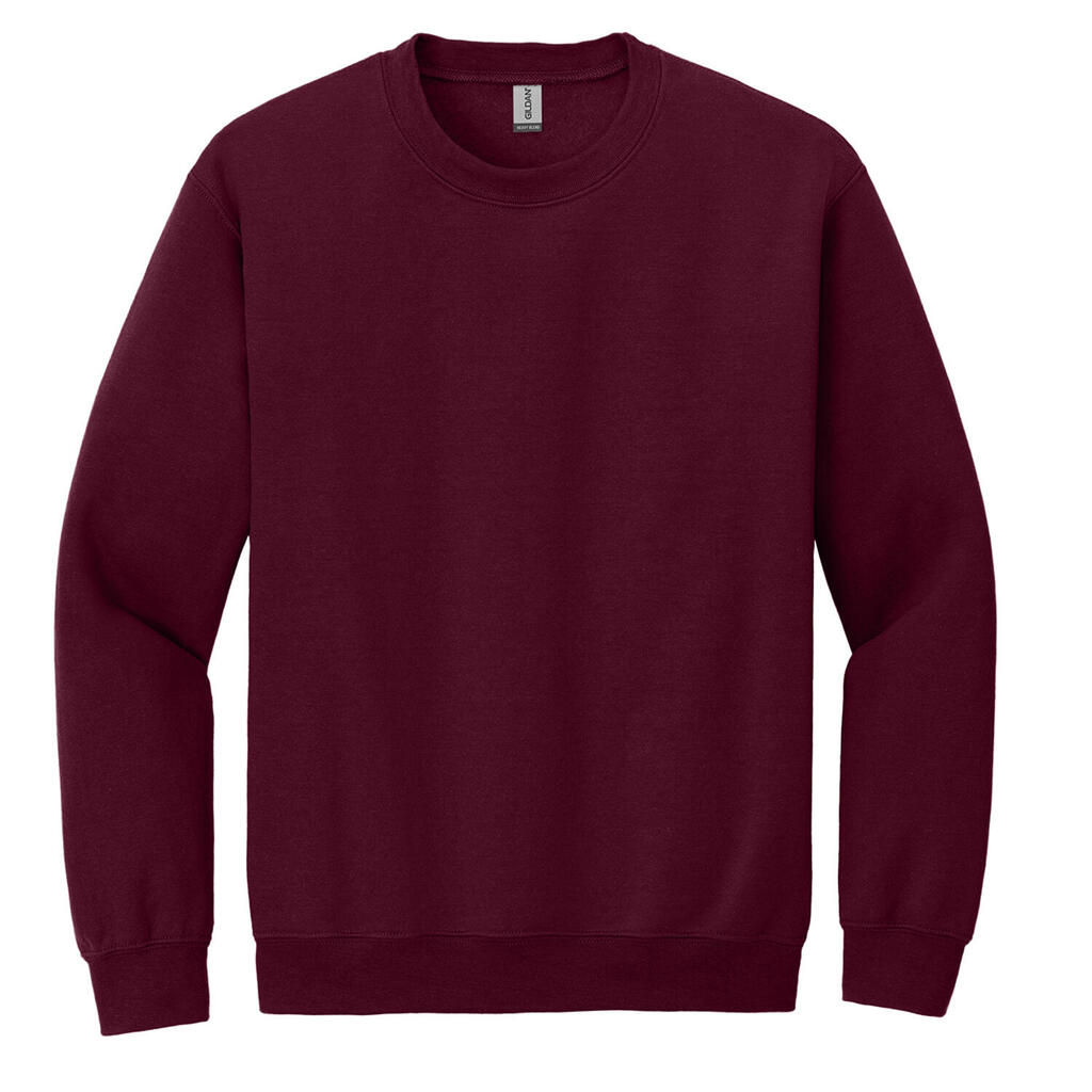 Unisex Adult Heavy Blend Crew Neck Sweatshirt (Maroon)