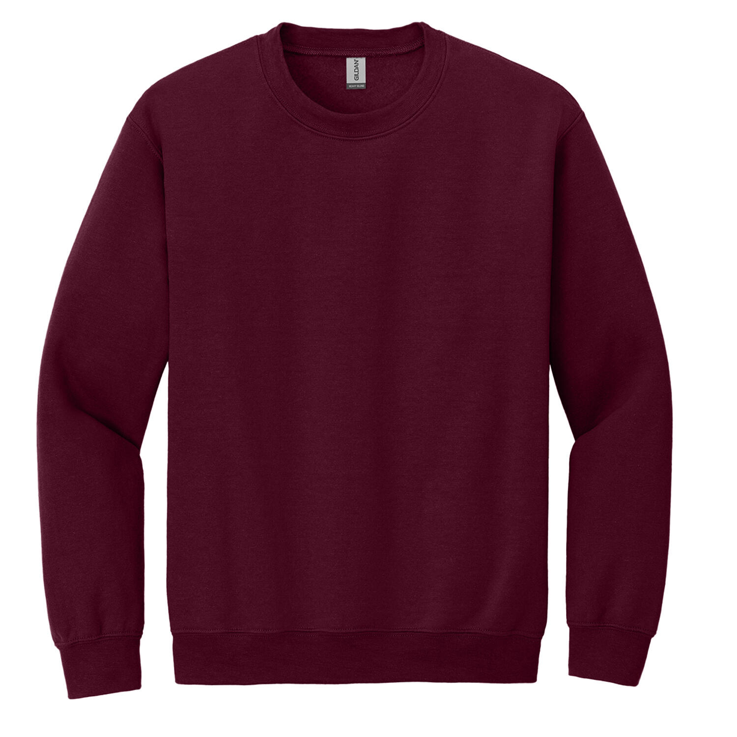 GILDAN Unisex Adult Sweatshirt met Zware Mouwenhals (Marron)