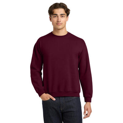 Unisex adult sweatshirt met zware mouwenhals (paars)