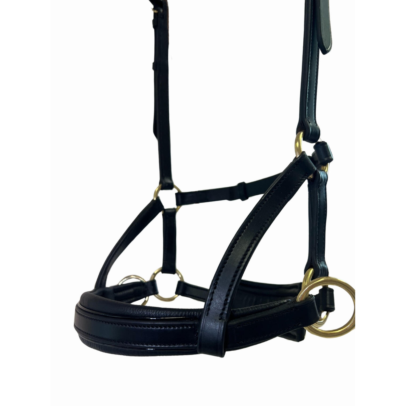 Brida sin bocado para caballo de cuero T de T Sidepull 2/3