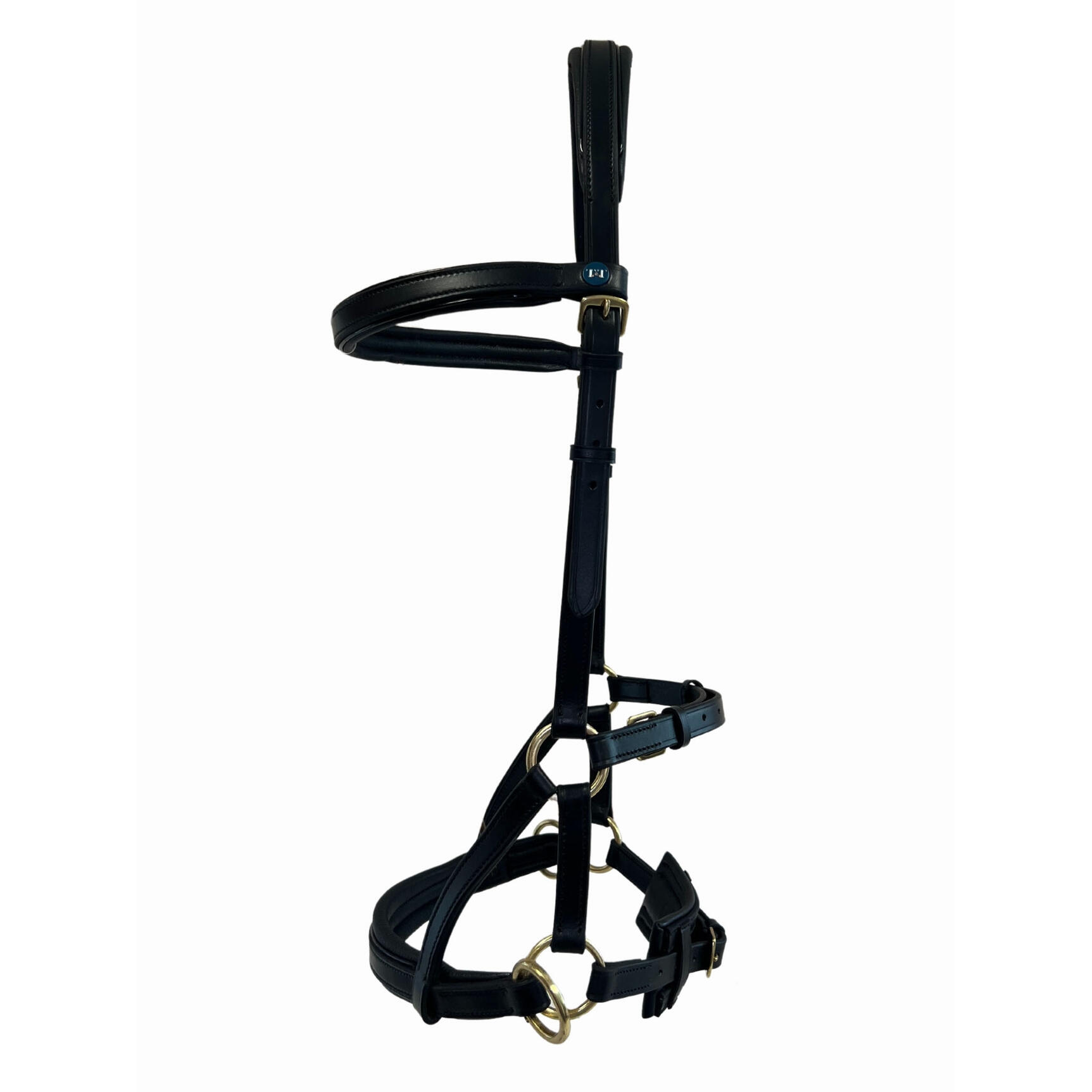 T DE T Testa senza morso per cavallo in pelle T de T Sidepull