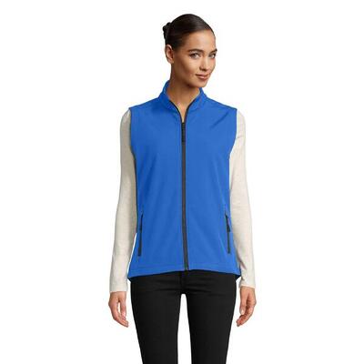 Dames race softshell bodywarmer (koningsblauw)