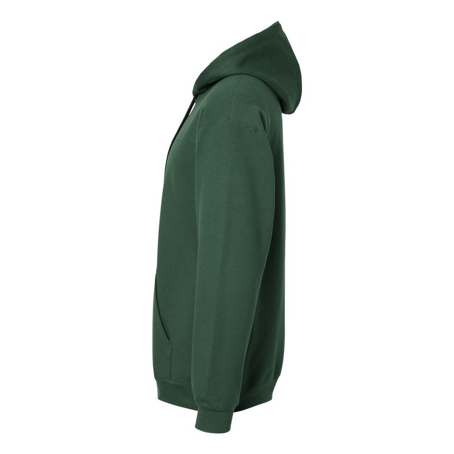Felpa Con Cappuccio Adulto Unisex Gildan Softstyle Verde Foresta 3/3