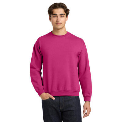 Unisex adult sweatshirt met zware mouwenhals (paars)
