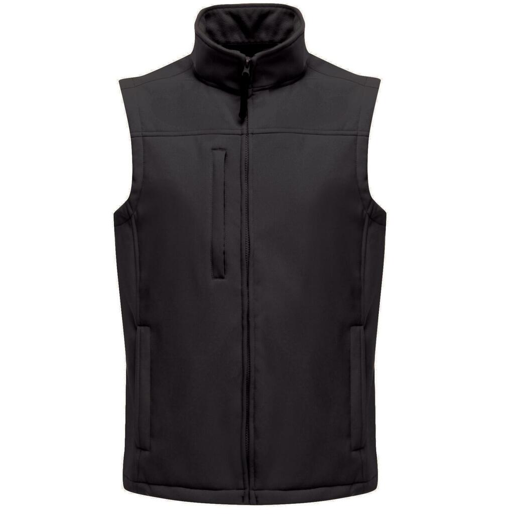 Mens Flux Softshell Bodywarmer / Sleeveless Jacket (Water Repellent & Wind