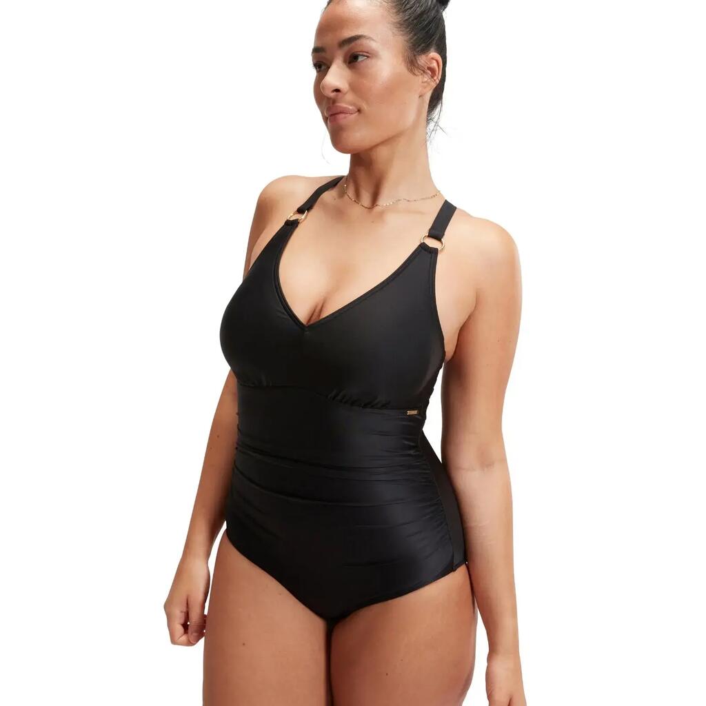 Womens Shaping Mesh Detail Swimsuit