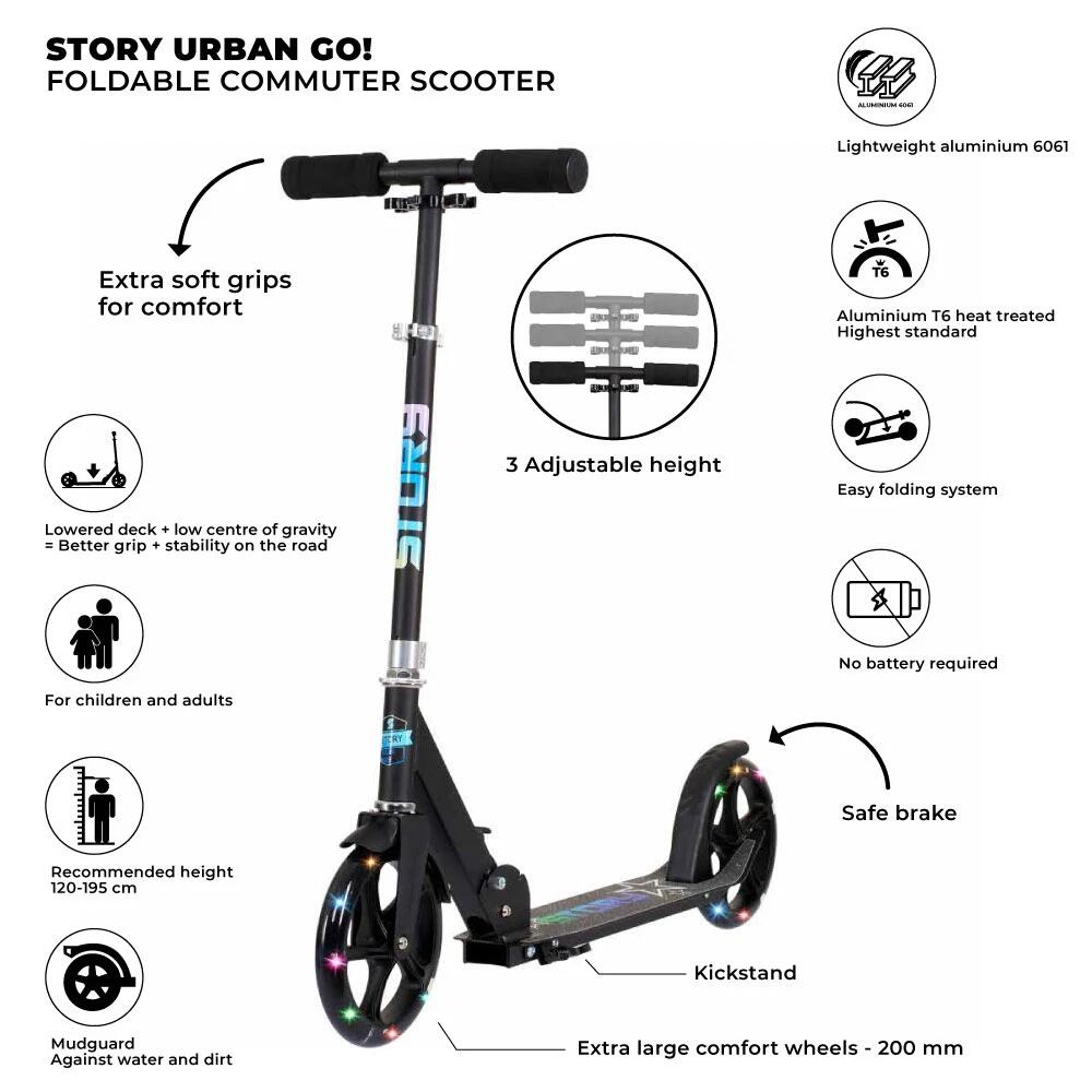 Story Urban Go Autoped Black-LED 3/3