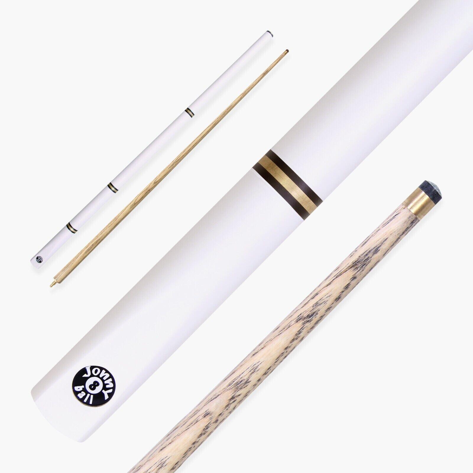 FUNKY CHALK Jonny 8 Ball WHITE COMBI Adjustable 5pc Ash Pool Snooker Cue – 9mm Tip