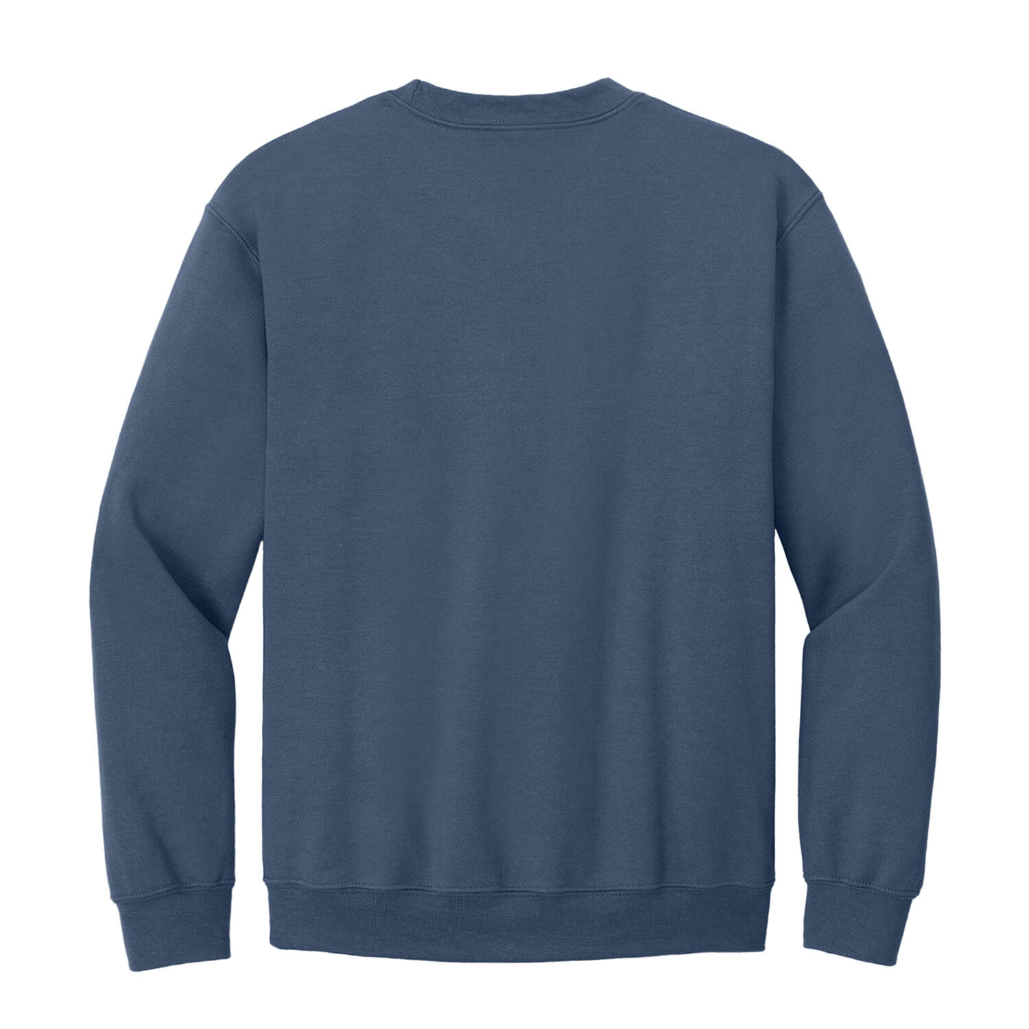 Camisola de gola redonda de mistura pesada unissexo para adultos (Azul Índigo) 2/3