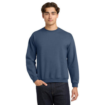 Unisex adult sweatshirt met zware mouwenhals (paars)
