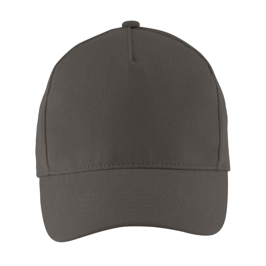 Long Beach 5 Panel Baseball Cap (Carbon Grey)