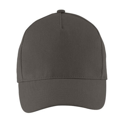 Long beach 5 paneel baseball cap (koolstofgrijs)