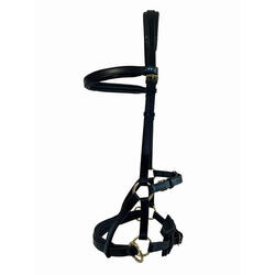 Bridon sans mors pour cheval en cuir T de T Sidepull