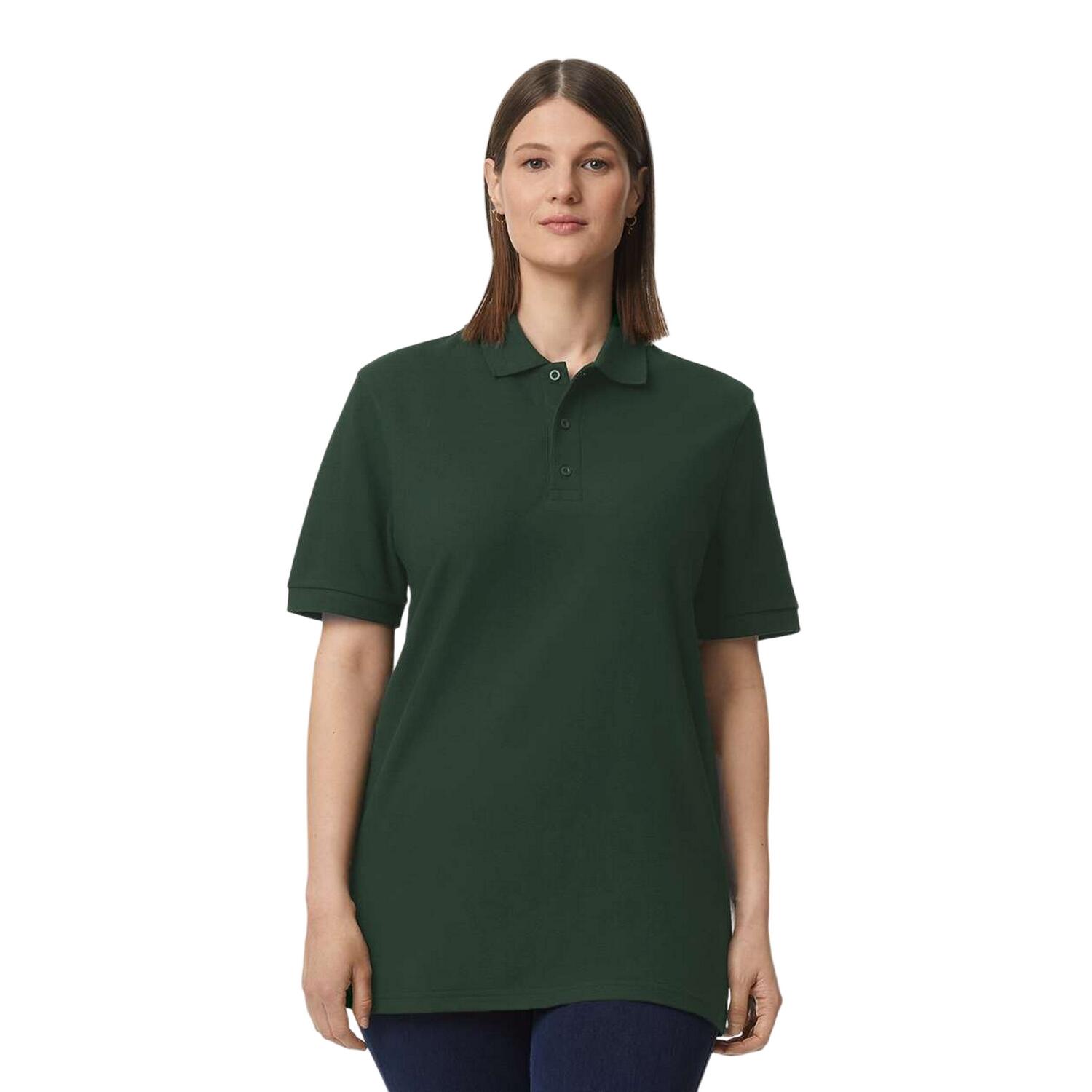 Camisola pólo unissexo adulto Hammer Piqué (Verde Floresta) 4/4