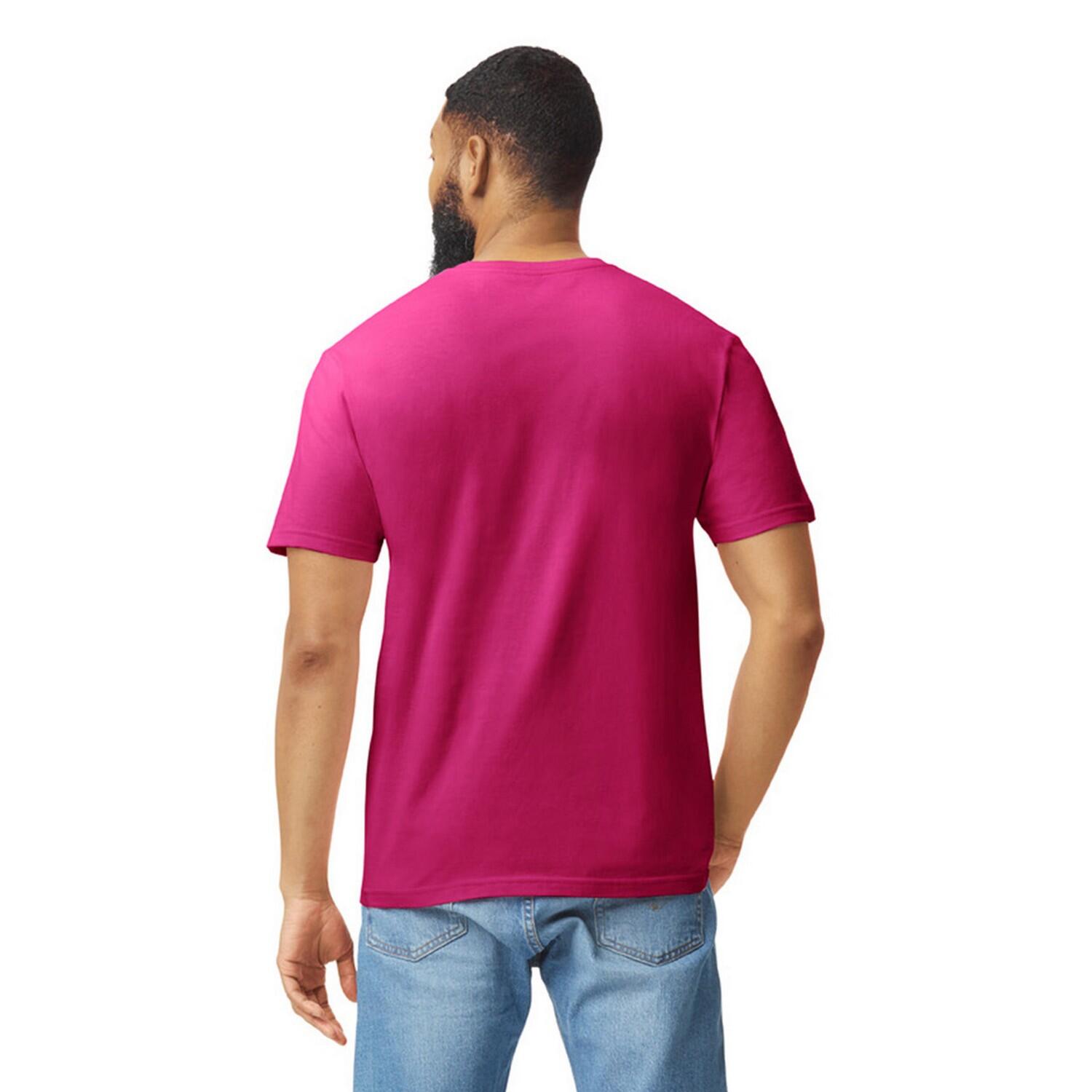 Tshirt Motif/style Uni SOFTSTYLE Adulte (Rouge Foncé) 2/3