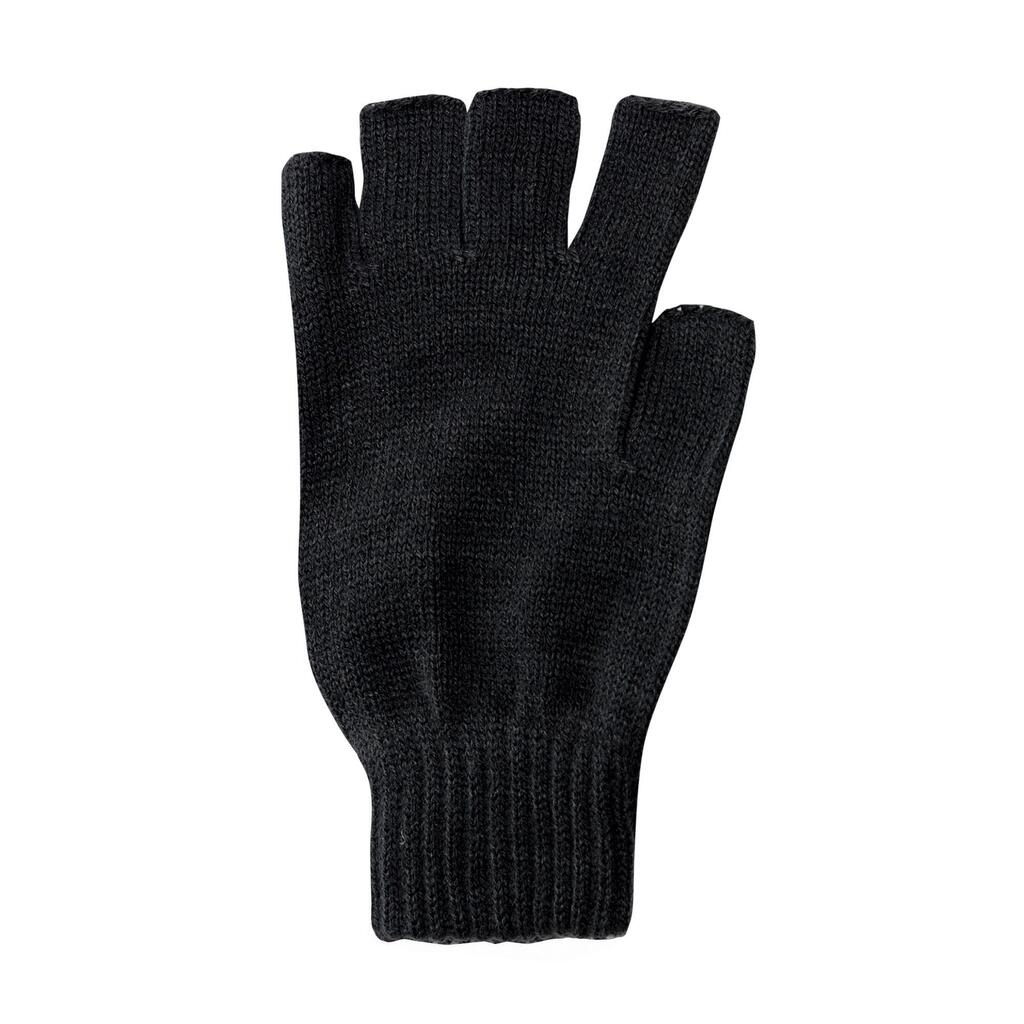 Unisex Fingerless Mitts / Gloves (Black)