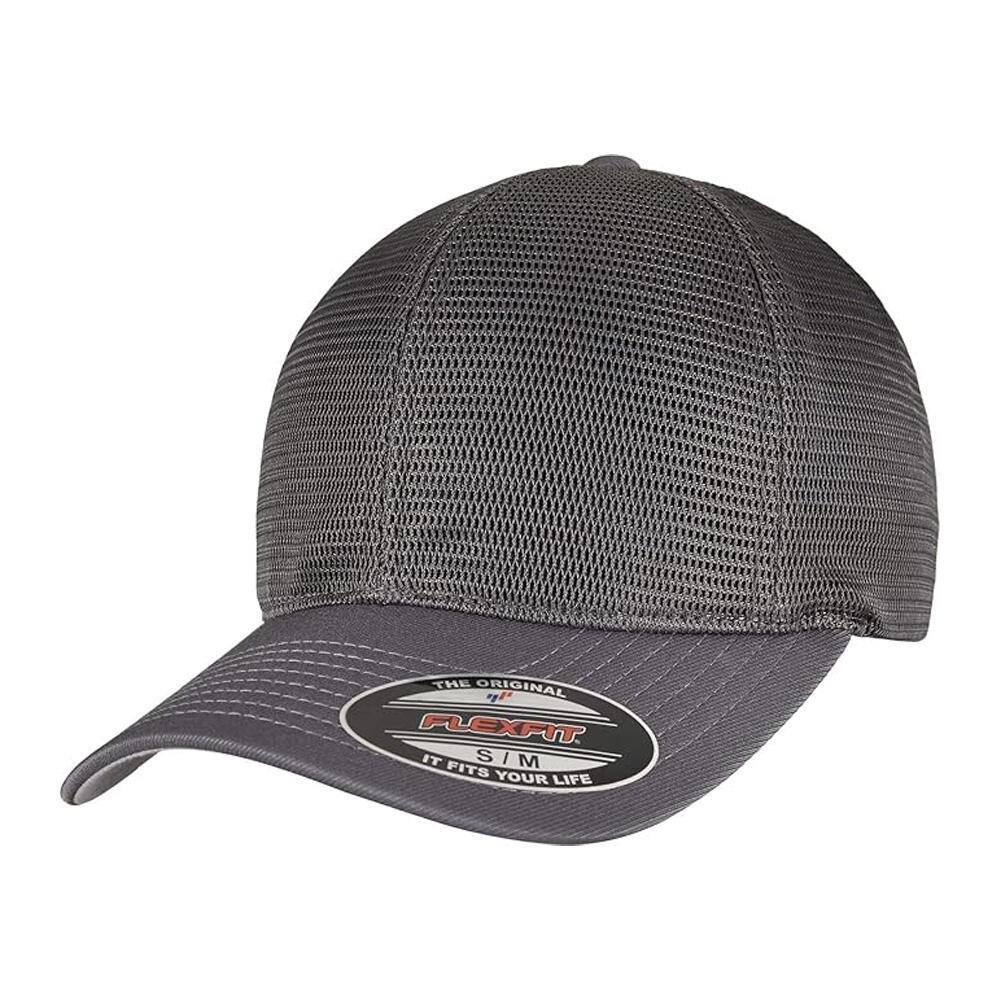 Flexfit - Casquette De Baseball Omnimesh (charbon) - Chapeau - Gris|marron - Taille Unique - Decathlon