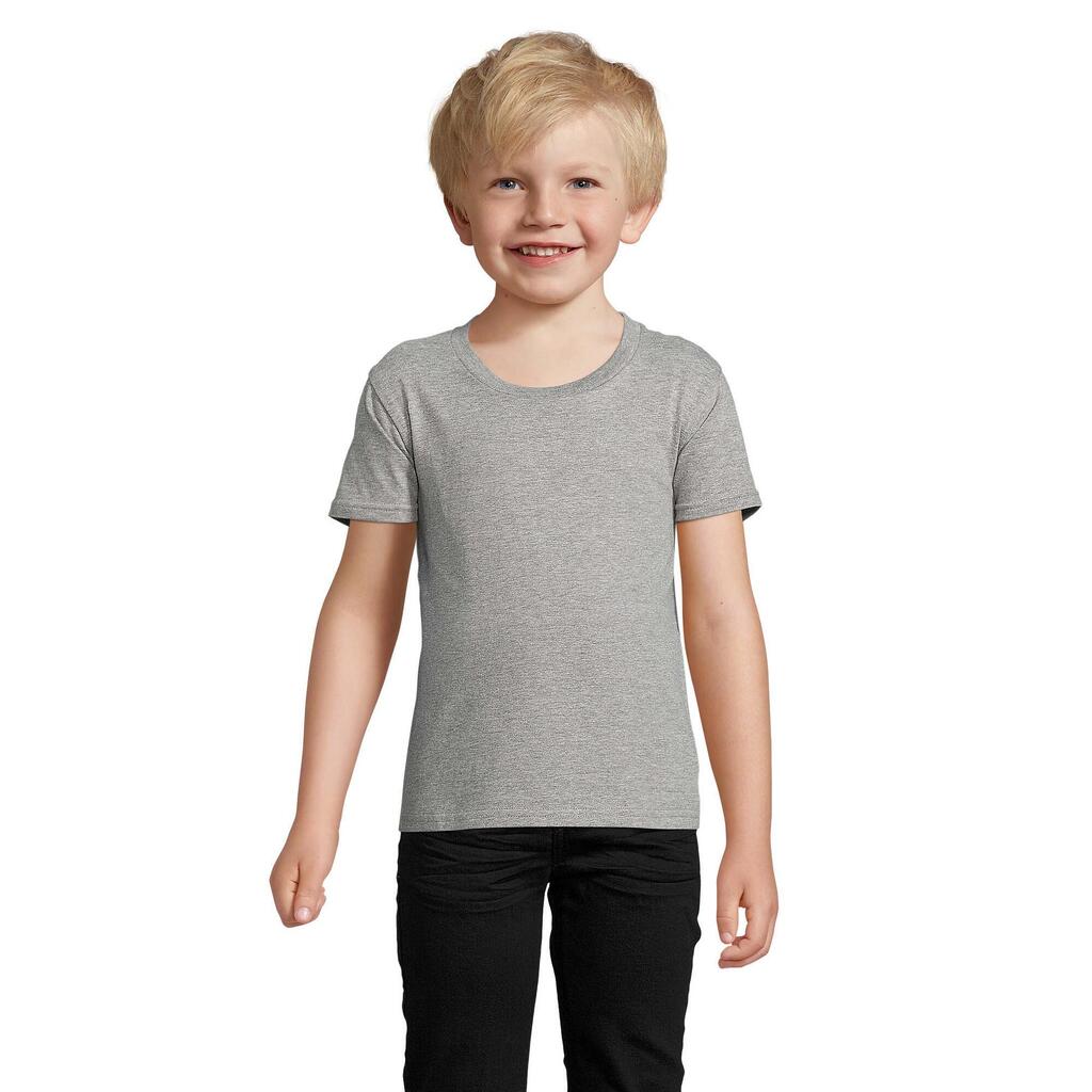 Childrens/Kids Crusader Melange TShirt (Grey Melange)